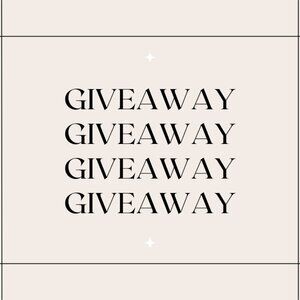 Enter to win a giveaway $3.00